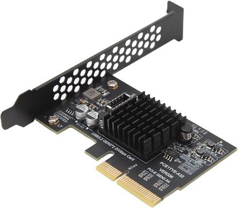 PCIe USB 3.2 Gen 2 Expansion Card, 20Gbps Type C Interface, Plug and Play, for 10, 11 32/64bit, OS X Laptop in Saudi Arabia