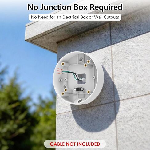 حامل إضافي لكاميرا Ring Floodlight Cam Wired Plus/Pro، كاميرا Floodlight السلكية Blink، كاميرا WYZE Floodlight v2/Pro، حامل صندوق كهربائي خارجي لكاميرا Google Nest مع ضوء غامر، سهل التركيب in Kuwait