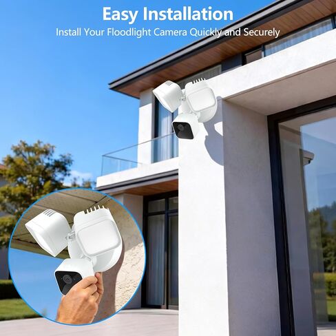 حامل إضافي لكاميرا Ring Floodlight Cam Wired Plus/Pro، كاميرا Floodlight السلكية Blink، كاميرا WYZE Floodlight v2/Pro، حامل صندوق كهربائي خارجي لكاميرا Google Nest مع ضوء غامر، سهل التركيب in Kuwait
