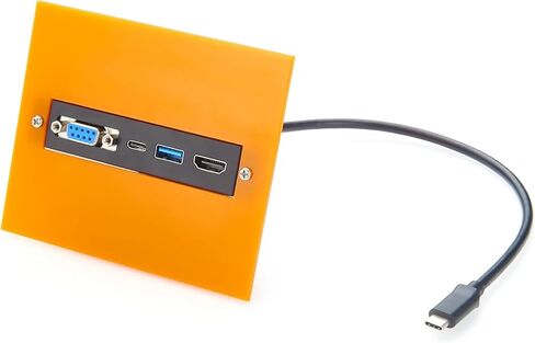 لوحة وصل USB C، محول متعدد المنافذ 4 في 1 مع RS232 DB9، 4K@60 هرتز HDMI، USB 3.2 Gen 2 10 جيجابت في الثانية USB-C ومنافذ بيانات USB-A، لأجهزة الكمبيوتر المحمول، التحكم الصناعي، Windows، macOS، Linux (1.5M) in Kuwait