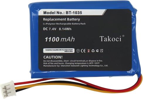 KOVHIHAV Replacement Battery for Uniden Atlantis 270,fits Part No BBTG092001, BT-1035, 7.4V 1100mAh / 8.14Wh in Saudi Arabia