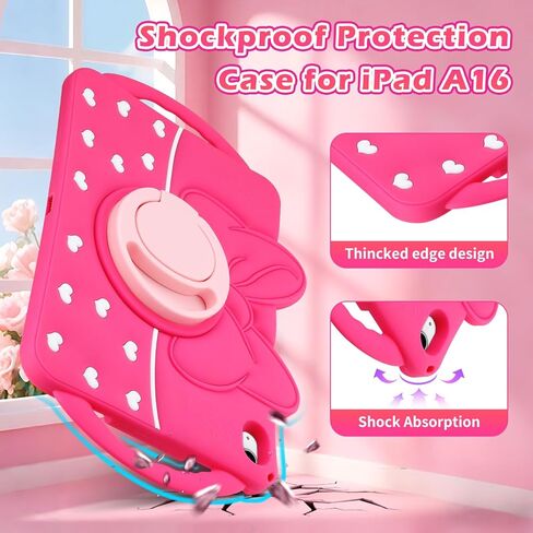 Jakpak for Samsung Galaxy Tab A9 Plus Case for Kids Girls Galaxy Tab A9+ Case مع Kickstand Counter Strap Silicone Soft Kawaii Cartoon Cover Kids for Samsung Tablet A9+ 11 "2023 Purple in Kuwait