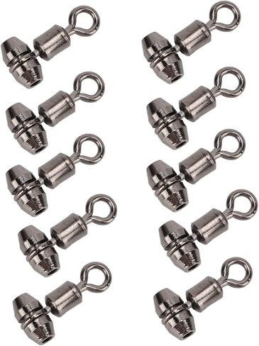 10pcs 3 Way Fishing Swivels, Brass Shape Connector with Smooth Surface, for Freshwater and Saltwater Fishing in Saudi Arabia