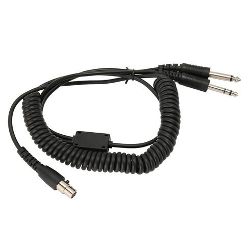 XUMIUZIY Mini XLR to GA Dual Plugs Aviation Headset Adapter Cable, Mini XLR 5 Pin Plug to GA Dual Plugs, Converts to Dual GA PJ055 PJ068, Suitable for David Clark Avcomm ASA in Saudi Arabia