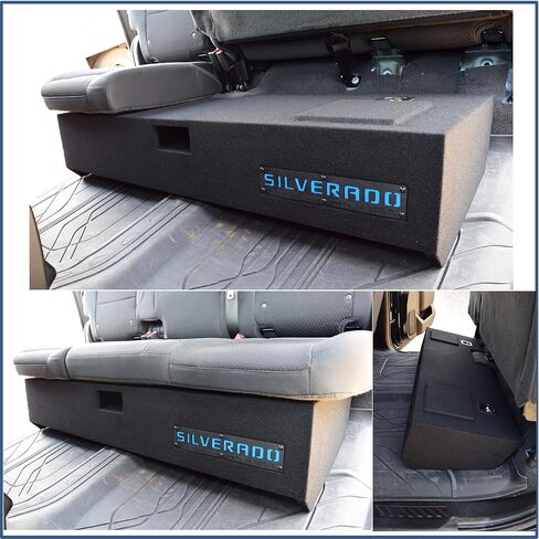 Silverado 2019-2025 Crew Cab and Extended Cab 12" Sub Box Subwoofer Enclosure Speaker Box Ground Shaker Stereo Subwoofer Box Speaker Enclosure Car Audio Home Audio Ground-Shaker in Saudi Arabia
