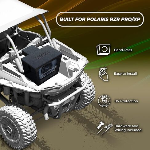 DS18 RZR-RCSUB10LD 10" Bandpass Subwoofer Cargo Box with Preloaded 10" Subwoofer & Digital LED Lights – Fits Polaris RZR PRO & XP – 850W RMS, 1700W Max – Trail-Ready Audio Upgrade in Saudi Arabia