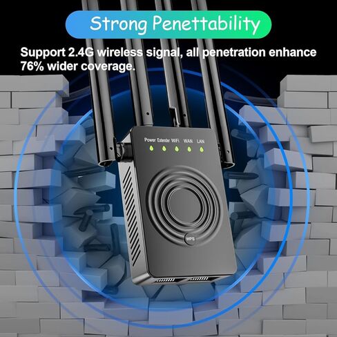 WiFi Extender Signal Booster: Wireless Internet Repeater for Office and House Range Coverage Up to 9990 Sq.Ft in Saudi Arabia