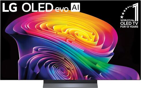 تلفزيون LG 55 بوصة فئة OLED evo AI 4K C6 Series تلفزيون ذكي مع Dolby Atmos، Dolby Vision، HDR10، AI Super Upscaling 4K، وضع Filmmaker، Wow Orchestra، متوافق مع Alexa (OLED55C6PUA، 2026) in Saudi Arabia