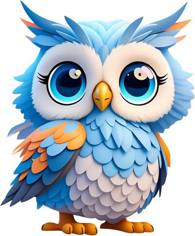 Blue Owl with Big Eyes Dust Plug Acrylic Charms for electronic products,Type-C Charging Port Dust Plugs Pendant Compatible with E-Reader Phone Tablet, Gift for Christmas, Birthday, Anniversary Day in Saudi Arabia