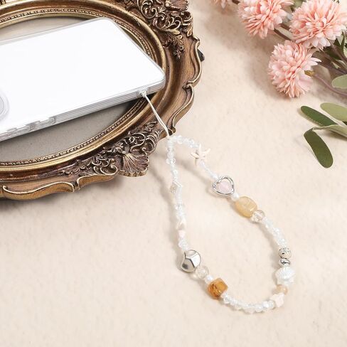 3Pcs Beaded Camera Wrist Strap, Cute Cellphone Lanyard Digital Camera Bracelet Wrist Lanyard, Bead Phone Bracelet Strap Keychain Camera Chain for Phone Bag Wallet Accessories in Saudi Arabia