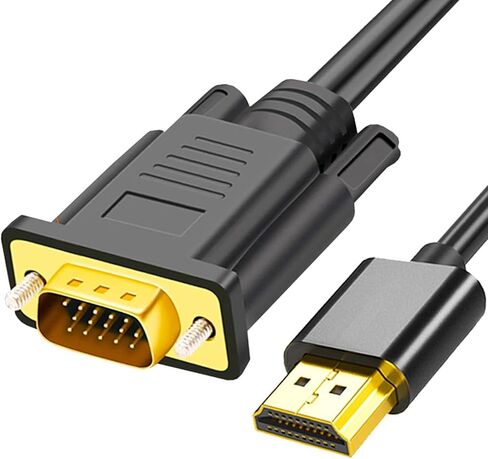 كابل HDMI إلى VGA موثوق به بدقة 1080P Full HD - أسود in Saudi Arabia