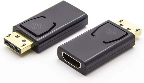 محول HDMI إلى VGA مدمج مطلي بالذهب بدقة 1080 بكسل عالي الدقة - أسود in Saudi Arabia