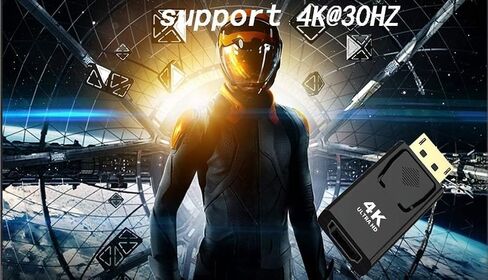 محول HDMI إلى VGA مدمج مطلي بالذهب بدقة 1080 بكسل عالي الدقة - أسود in Saudi Arabia