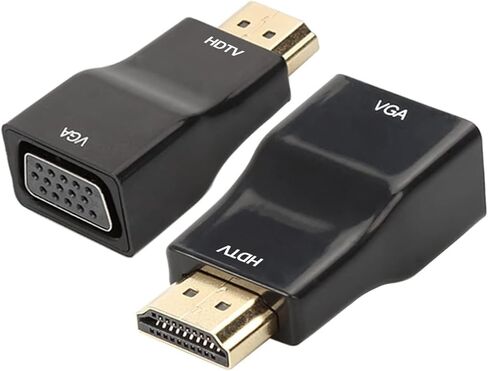 Sleek HDMI to VGA Adapter 1080P Full HD for Raspberry Pi - Black in Saudi Arabia