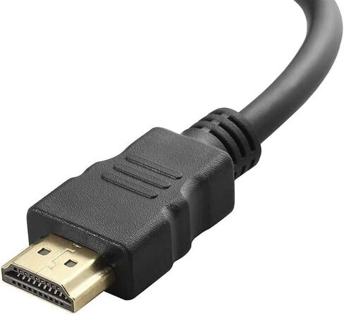 Global Gold-Plated HDMI to VGA Adapter 1080P Full HD - Black in Saudi Arabia