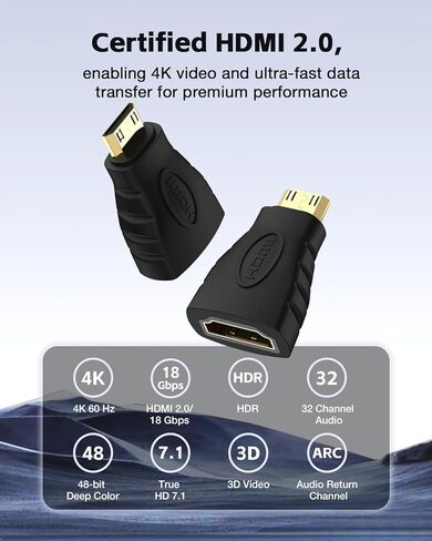 محول HDMI إلى VGA محمول مطلي بالذهب بدقة 1080P Full HD لـ Raspberry Pi - أسود in Saudi Arabia