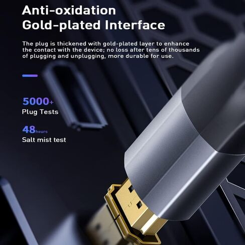 كابل HDMI إلى VGA سريع بطول 1 متر مطلي بالذهب بدقة 1080 بكسل عالي الدقة - أسود in Saudi Arabia