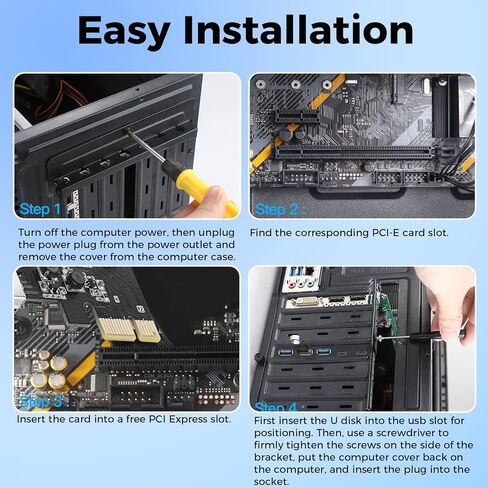 بطاقة تمديد PCIE إلى USB 3.2 الجيل الأول، بطاقة توسيع PCI Express ذات 5 منافذ بسرعة 5 جيجابت في الثانية، 3 منافذ USB من النوع A&2 من النوع C، محول وحدة تحكم محور USB 3.0 متوافق مع نظام التشغيل Windows 7/8/10/11/XP، مع Linux in Saudi Arabia