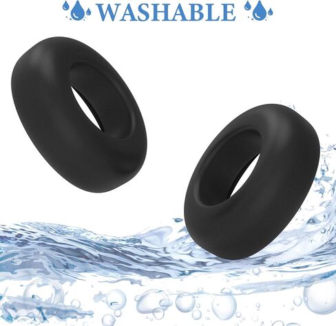 Geekria Silicone Replacement Ear Pads Covers for Sony PlayStation Pulse Elite Headphones, Ear Cushions (Black) in Saudi Arabia