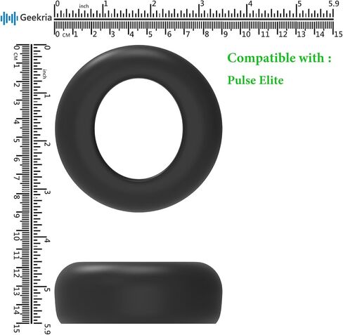 Geekria Silicone Replacement Ear Pads Covers for Sony PlayStation Pulse Elite Headphones, Ear Cushions (Black) in Saudi Arabia