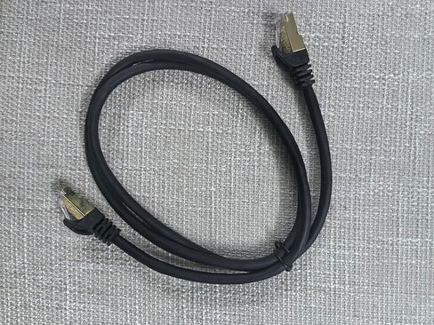 LinaLynk Cat8 Ethernet Cable 1ft – 40Gbps 2000MHz SFTP Shielded, Gold Plated, High Speed, Compatible with Router, PC, Modem in Saudi Arabia