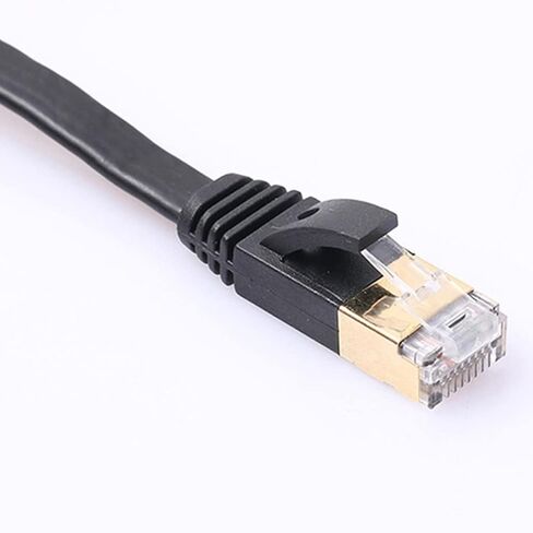كابل مودم جيجابت RJ45 إيثرنت مسطح قابل للسحب ومطلي بالذهب وشبكة LAN in Kuwait