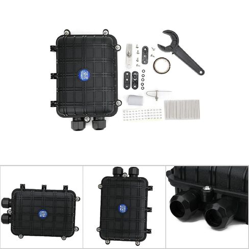 Fiber Termination Kit, Splice Box, 1 in 1 Out Fiber Splice Enclosure 24 Core, Ip68 Fiber Cable Connection Box in Saudi Arabia