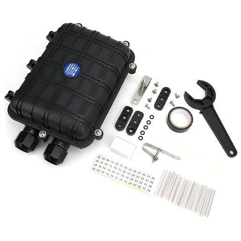 Fiber Termination Kit, Splice Box, 1 in 1 Out Fiber Splice Enclosure 24 Core, Ip68 Fiber Cable Connection Box in Saudi Arabia
