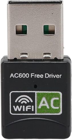 SUNGOOYUE USB WiFi Adapter, 600Mbps Dual Band 2.4G 5.8G Wireless Network Adapter with Soft AP Mode, for Laptop Desktop PC OS X in Saudi Arabia