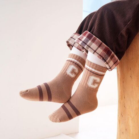 Children's Hiking Socks for Toddlers Boys Girls Winter Warm Thick Insulated Boot Liners Crew 5 Pairs Breathable in Saudi Arabia