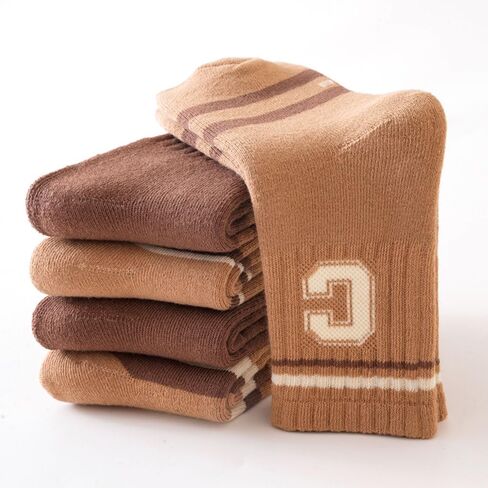 Children's Hiking Socks for Toddlers Boys Girls Winter Warm Thick Insulated Boot Liners Crew 5 Pairs Breathable in Saudi Arabia