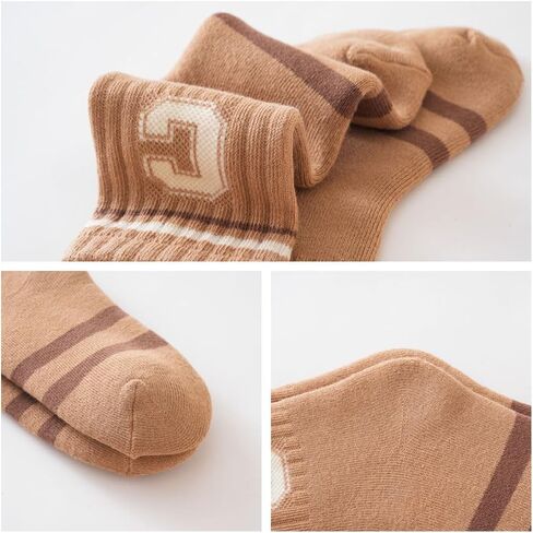 Children's Hiking Socks for Toddlers Boys Girls Winter Warm Thick Insulated Boot Liners Crew 5 Pairs Breathable in Saudi Arabia