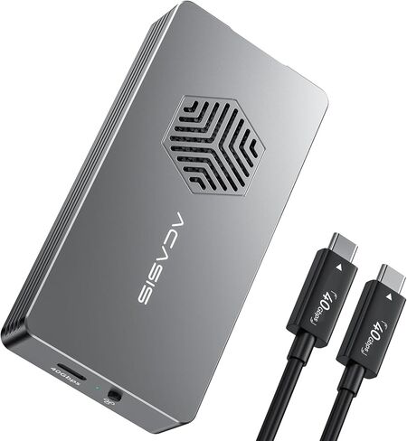 ACASIS 40Gbps M.2 NVMe SSD Enclosure with Cooling Fan,Tool Free Installation,NVMe Enclosure for M1/M2 Pro/Max, Compatible with USB4/3.2/3.1/3.0/2,Support 2280/2260/2242/2230 B+M M-Key(TBU401-used) in Saudi Arabia