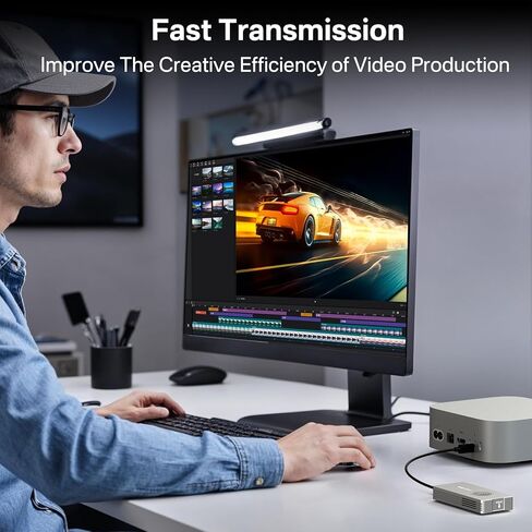 ACASIS 40Gbps M.2 NVMe SSD Enclosure with Cooling Fan,Tool Free Installation,NVMe Enclosure for M1/M2 Pro/Max, Compatible with USB4/3.2/3.1/3.0/2,Support 2280/2260/2242/2230 B+M M-Key(TBU401-used) in Saudi Arabia