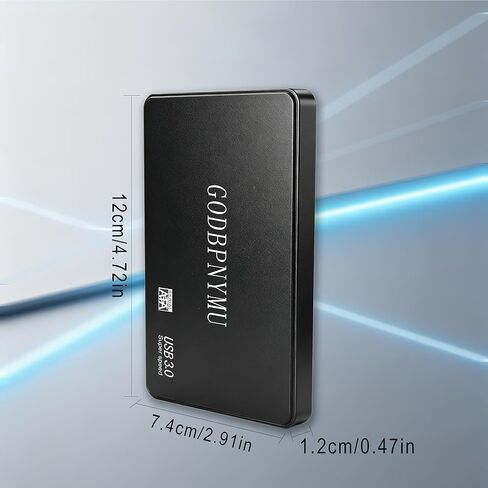 محرك الأقراص الصلبة الخارجي 120 جيجا بايت HDD USB 3.0 وحدة تخزين محمولة للكمبيوتر الشخصي والكمبيوتر المحمول وماك وإكس بوكس ​​وبلاي ستيشن 4 - نقل بيانات عالي السرعة، محرك نسخ احتياطي للصور والموسيقى والملفات in Kuwait