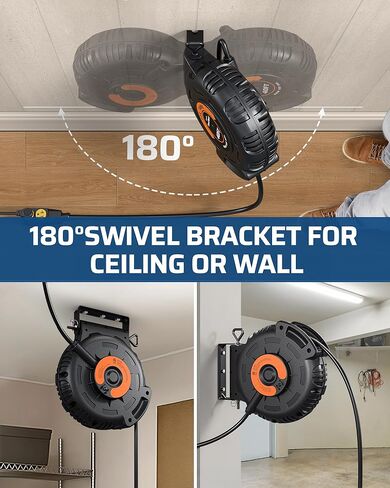 DEWENWILS Retractable Extension Cord Reel, 30 FT & 40 FT Heavy Duty Power Cord in Saudi Arabia