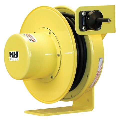 RTF Series ReelTuff Industrial Grade Retractable Power Cord Reel, 12/4 SOOW Cable, 16 Amp, 50' Length, Yellow Powder Coat Finish in Saudi Arabia