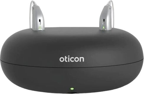 Oticon Desktop Charger 1.0 - Compatible with Oticon Real, More, Play PX, Zircon, OPN S, Ruby, and OPN Play MiniRITE Hearing Aids ONLY in Saudi Arabia