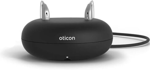 Oticon Desktop Charger 1.0 - Compatible with Oticon Real, More, Play PX, Zircon, OPN S, Ruby, and OPN Play MiniRITE Hearing Aids ONLY in Saudi Arabia