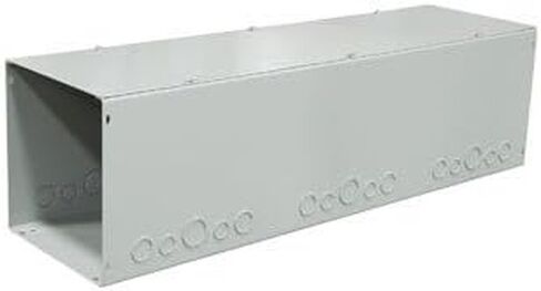 Milbank 121224-GSC1-NK ANSI 61 Gray Polyester Powder Coated G90 Gauge Steel Lay-In Wireway 24 Inch x 12 Inch x 12 Inch in Saudi Arabia