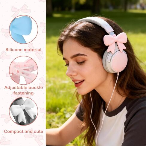 6 Pack Silicone Bow Headphone Accessory, Silicone Headphone Accessory, Headphone Bow Accessories, Easy to Apply, Bow for Headphones in Saudi Arabia