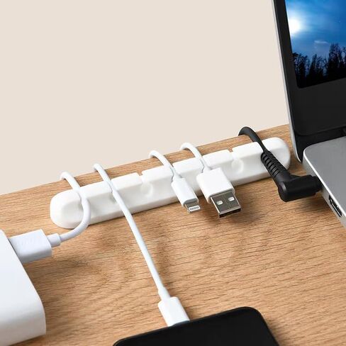 Cable Organizers USB Cable Holder Wire Organizer Cord Clips,Cord Organizer and Management,Cord Holder for Desk Home and Office (3,5,7 Slots) in Saudi Arabia