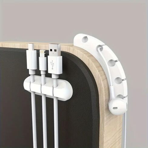 Cable Organizers USB Cable Holder Wire Organizer Cord Clips,Cord Organizer and Management,Cord Holder for Desk Home and Office (3,5,7 Slots) in Saudi Arabia