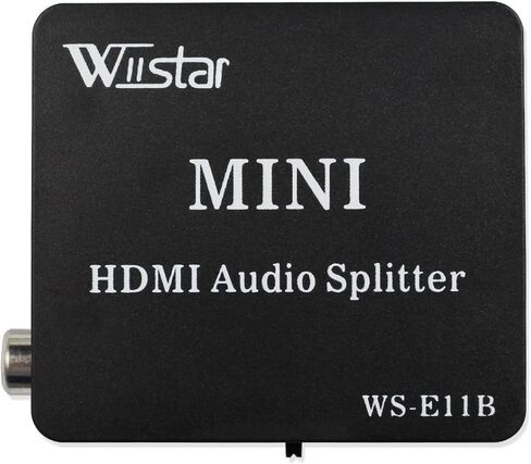 Wiistar HDMI Audio Extractor HDMI to HD and Optical TOSLINK SPDIF Coaxial + 3.5mm Stereo Splitter Converter for DVD HDTV PS4 in Saudi Arabia