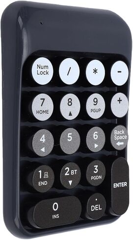 Zunate Wireless Numeric Keypad, 18 Keys Bluetooth Number Pad with Ergonomic Concave Keycaps and Fade Legends, for Laptop Desktop Computer PC Accounting Data Entry (Purple) in Saudi Arabia