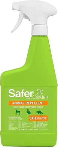 Safer Garden Animal Repellent Ready-to-Use Spray – Dual-Action Formula Repels Birds, Cats, Deer, Dogs, Groundhogs, Rabbits, Raccoons, Skunks & Squirrels – Protects up to 375 Sq Ft - SG3145, 24 fl oz in Saudi Arabia
