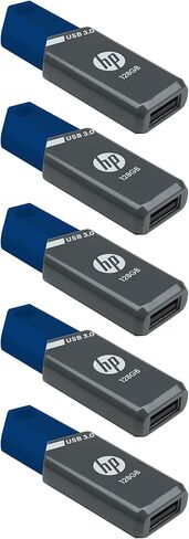 محرك أقراص فلاش HP 128GB x900w USB 3.0، تخزين ومشاركة يومي ومتقدم، النوع A، أجهزة الكمبيوتر، أجهزة الكمبيوتر المحمولة، أجهزة الكمبيوتر المكتبية، وحدة تخزين محمولة موثوقة، متينة، مثالية للمحترفين والمستخدمين العاديين، 5 عبوات in Saudi Arabia
