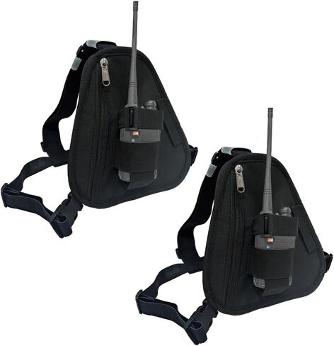 Joy Role Universal Radio Chest Harness Tactical Vest Nylon Military Vest Walkie Talkie Chest rig Pack Pouch Holster for Baofeng UV5R BF888S Motorola Two Way Radio Bag in Saudi Arabia