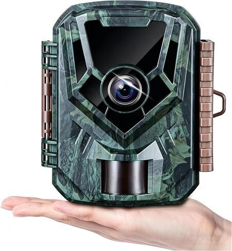 FKPCM 24MP Trail Game Camera 1080P Video, 0.2s Trigger, 130° View, Low Glow IR, IP66 Waterproof with Screen. in Saudi Arabia