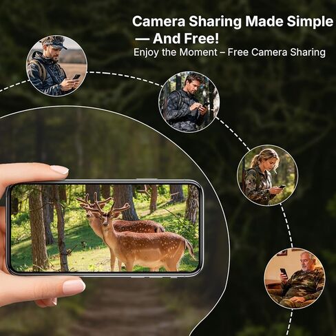 GardePro X60 Pro Max Cellular Trail Camera (Non‑WiFi), 32GB Built-in Memory, Live View, Instant Alerts, 8000mAh Battery, Shared Data Plan, No-Glow Night Vision, Motion Detection in Saudi Arabia